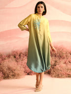 YELLOW OMBRE MANOR DRESS