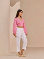 PINK GINGHAM IRIS TOP