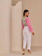 PINK GINGHAM IRIS TOP