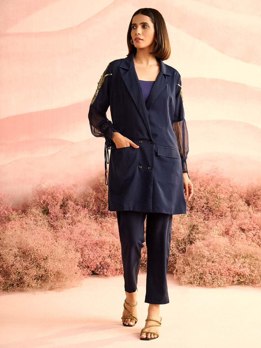 NAVY BLUE THEO BLAZER