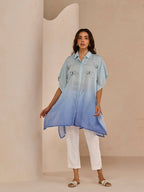 OMBRE BLUE EVIL TAROL SHIRT