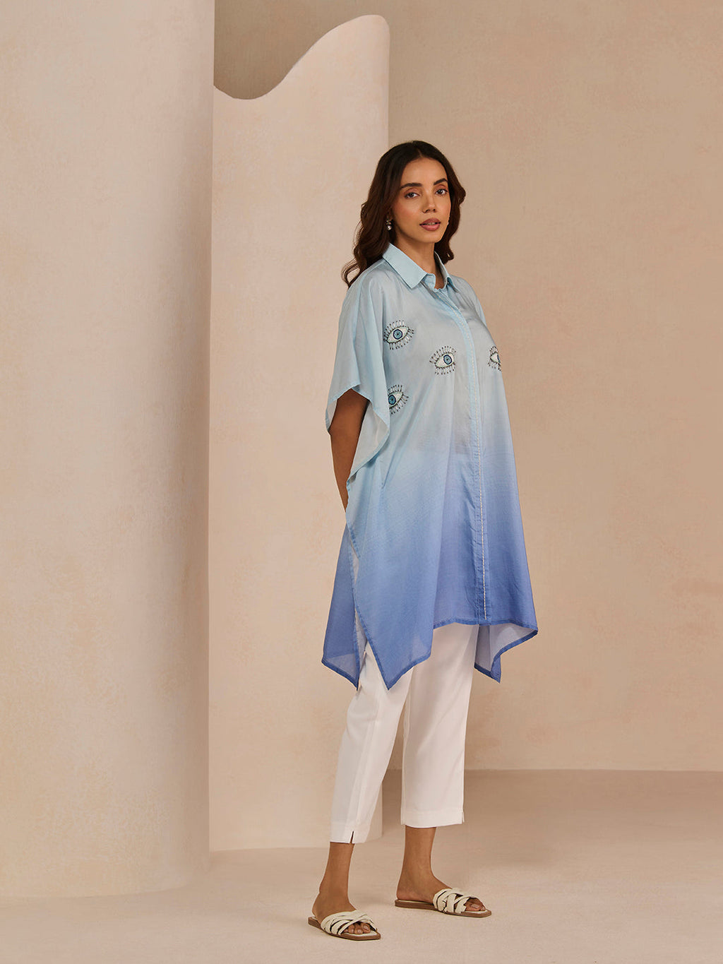 OMBRE BLUE EVIL TAROL SHIRT