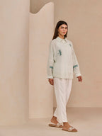 MINT GREEN HATCH SHIRT