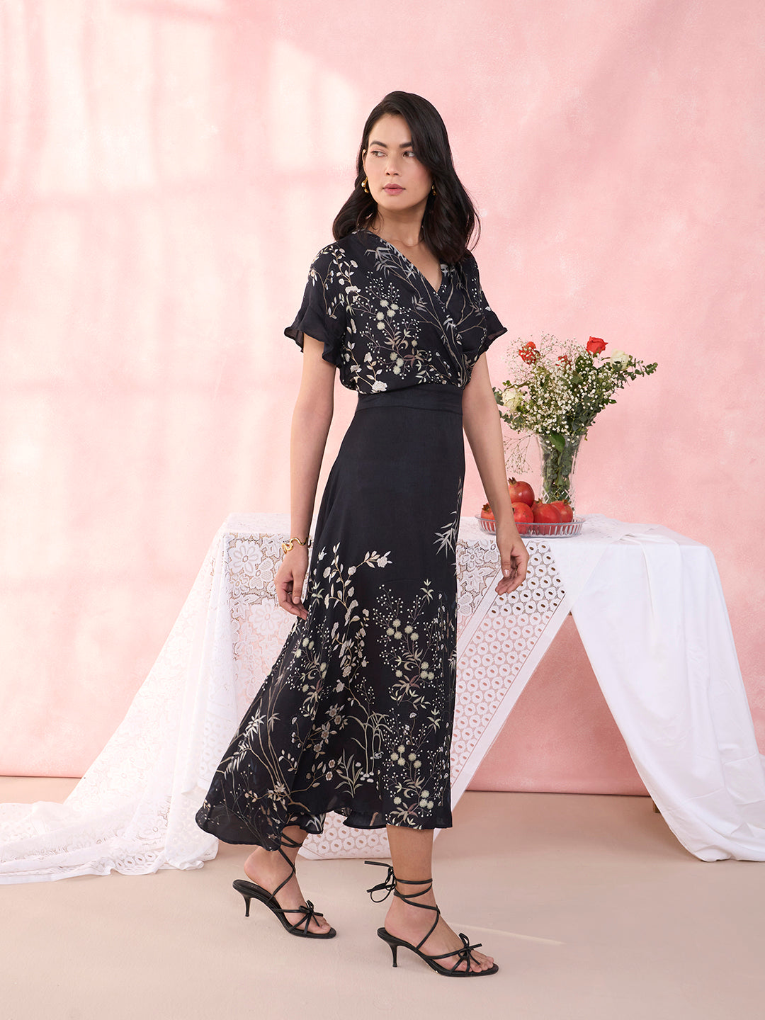 BLACK RIVERIE OSCAR DRESS