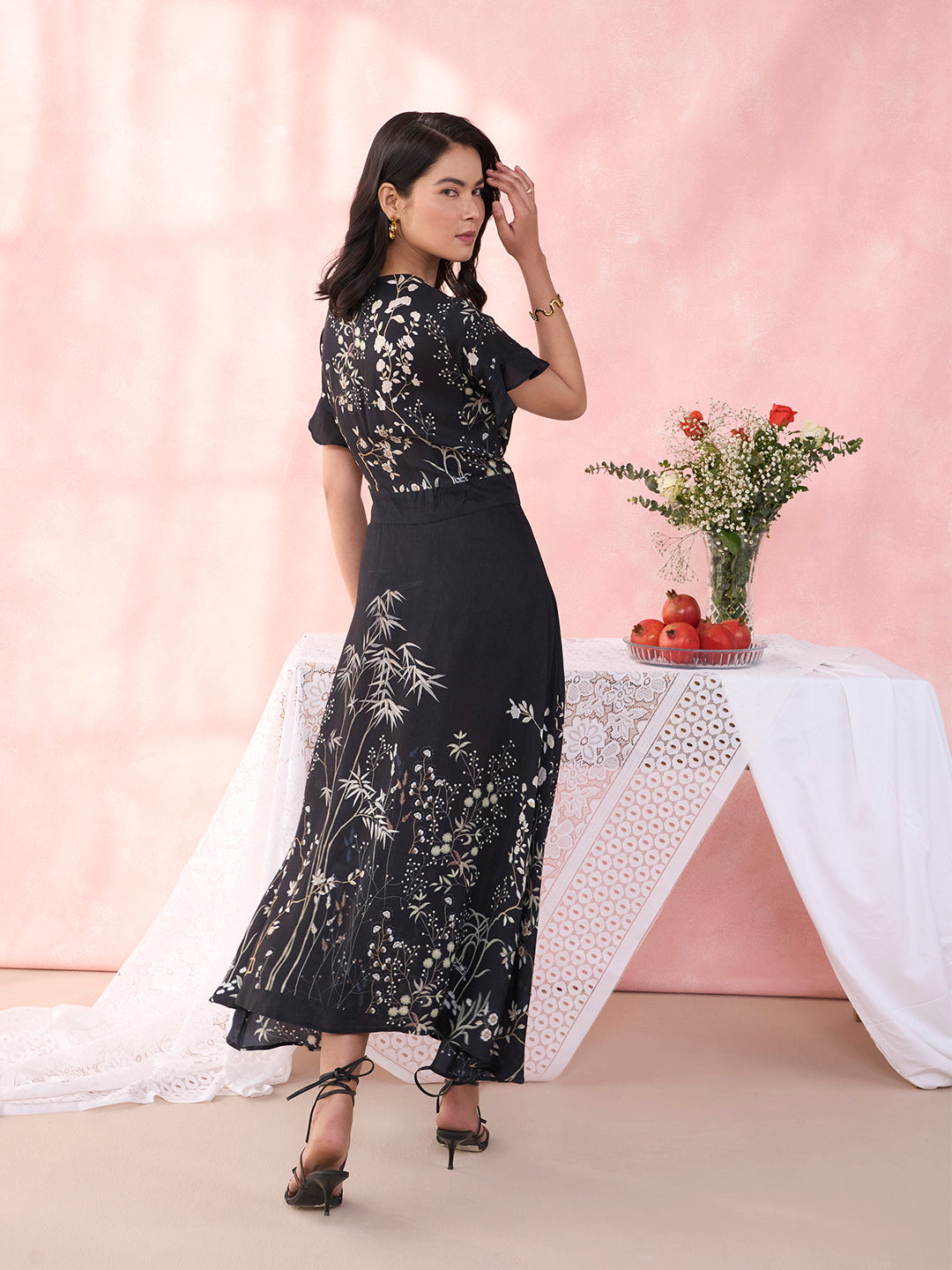 BLACK RIVERIE OSCAR DRESS