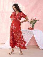 RUSTIC RED RIVERIE OSCAR DRESS