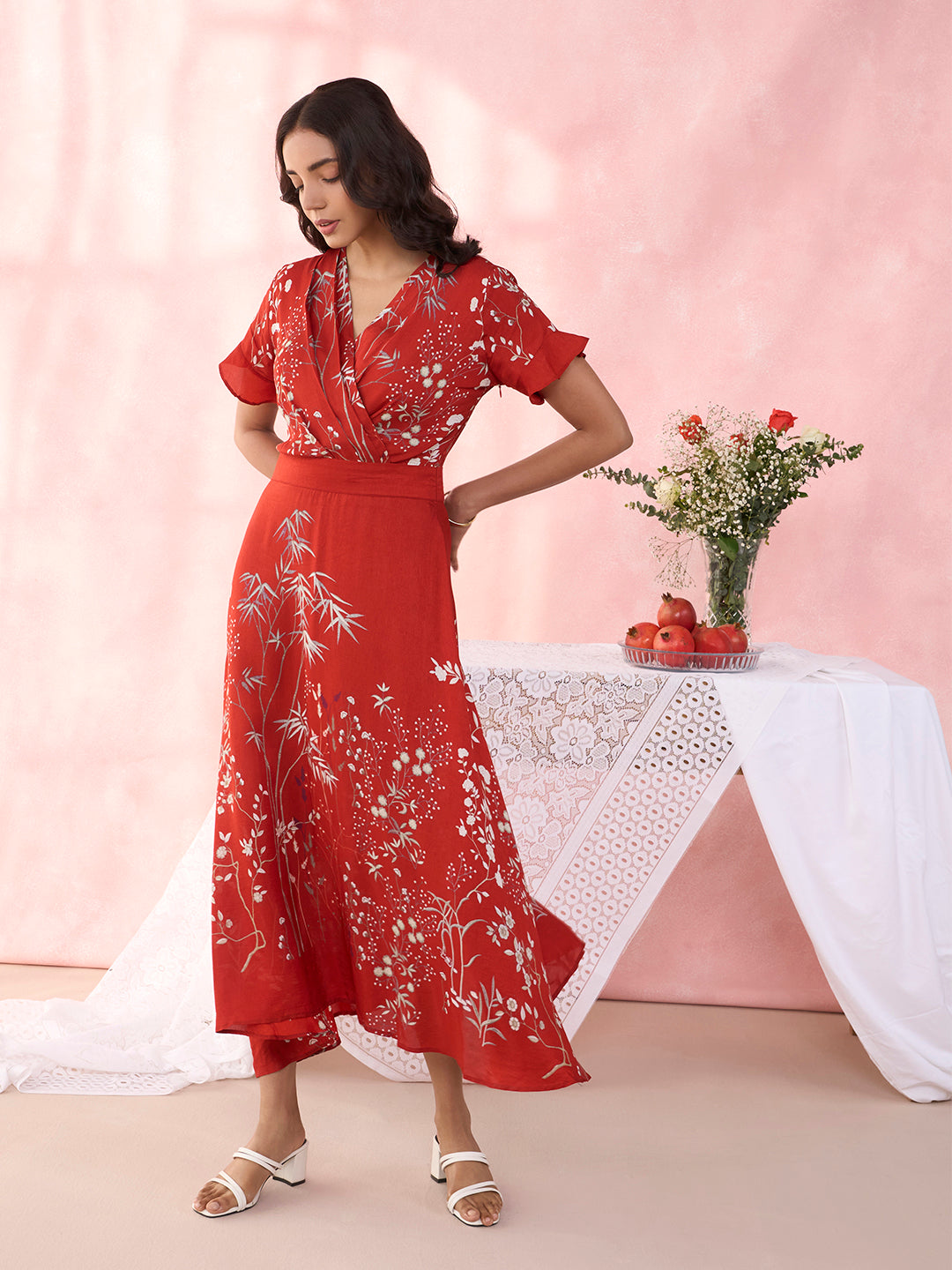 RUSTIC RED RIVERIE OSCAR DRESS