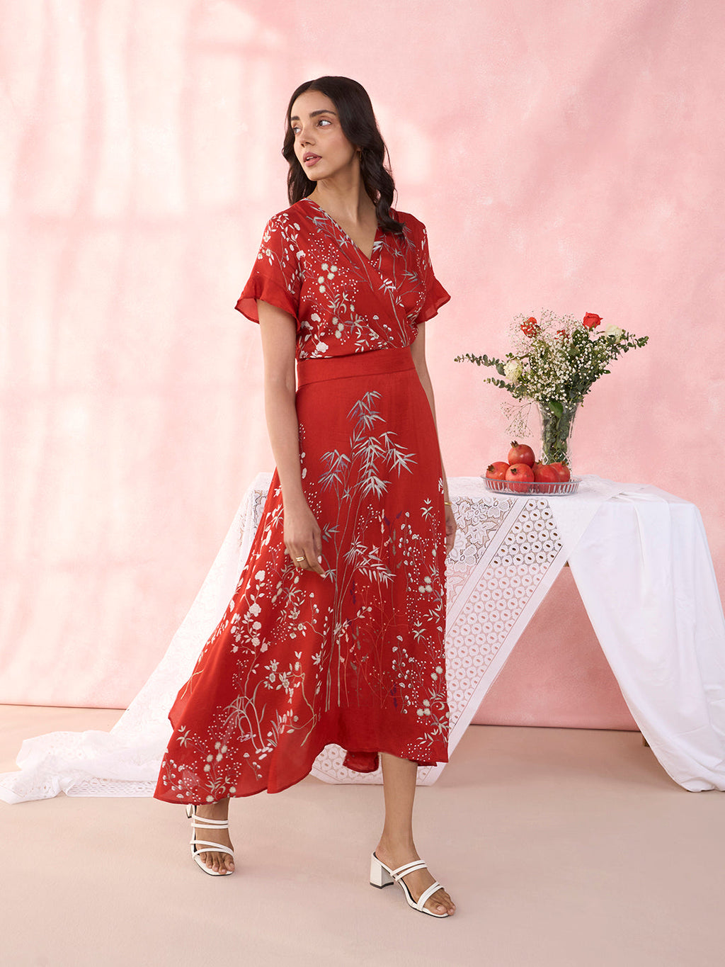 RUSTIC RED RIVERIE OSCAR DRESS