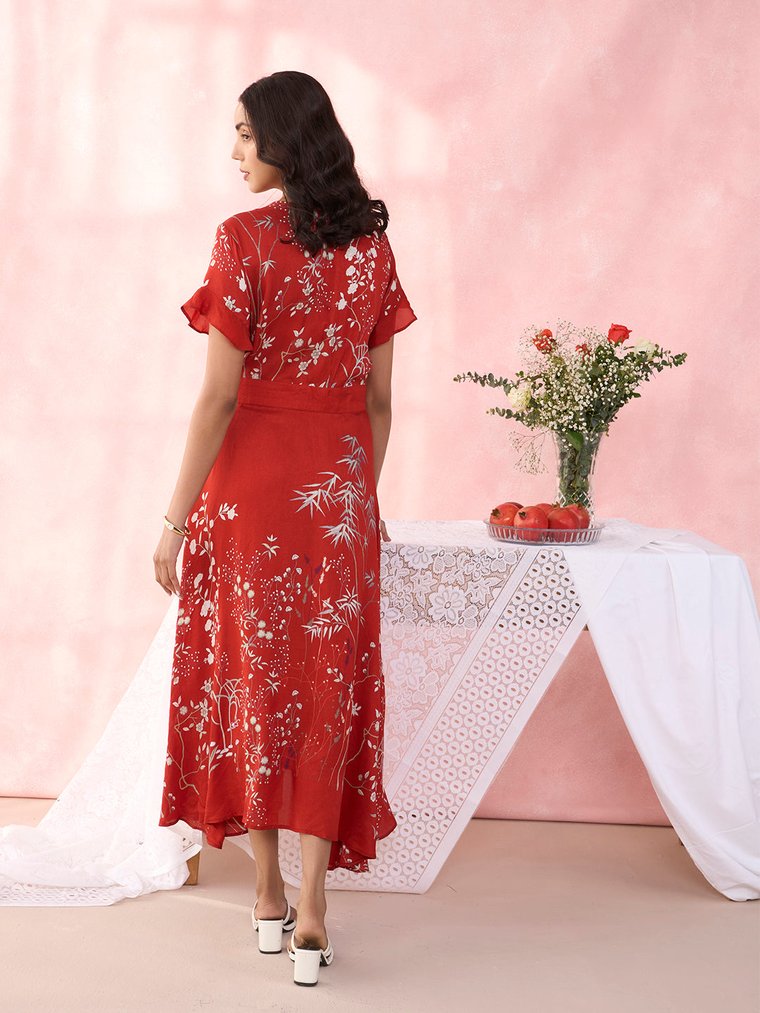 RUSTIC RED RIVERIE OSCAR DRESS