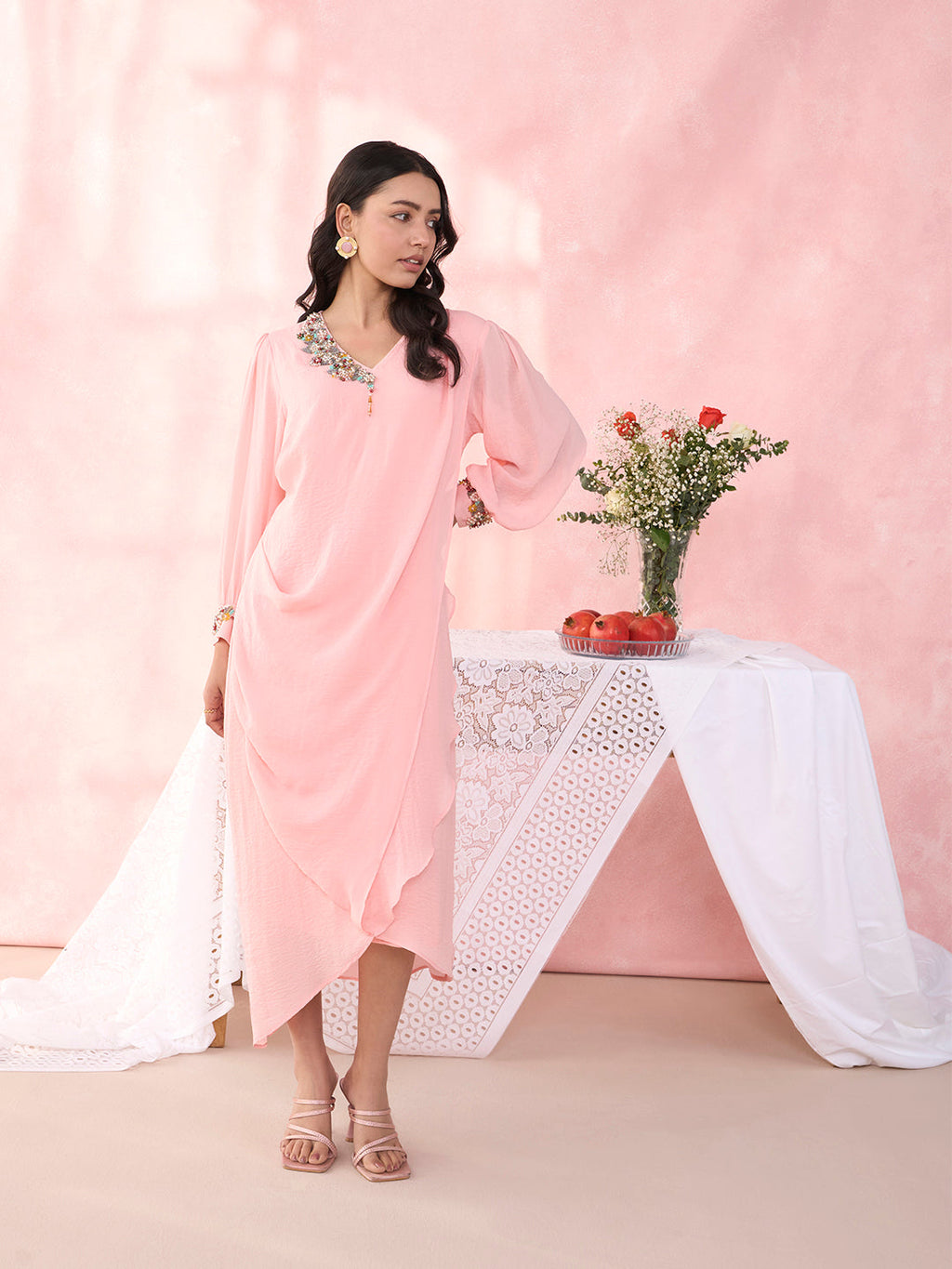 PEACH BEEKEY DRESS