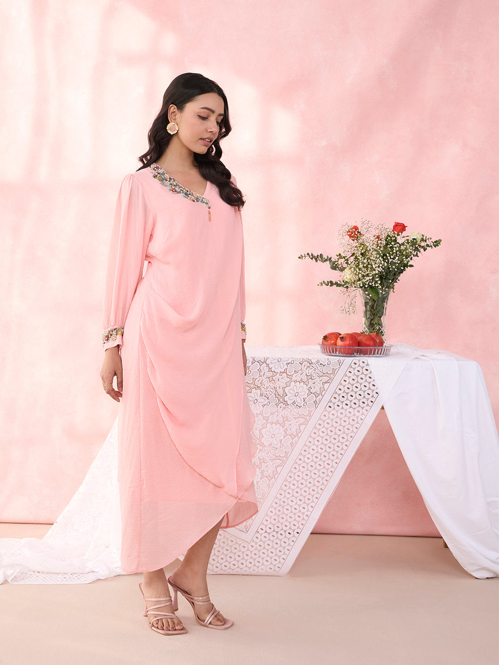 PEACH BEEKEY DRESS