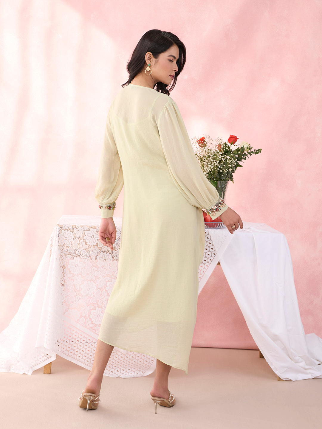 LIME GREEN BEEKEY DRESS