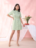 SAGE GREEN NAVAL DRESS
