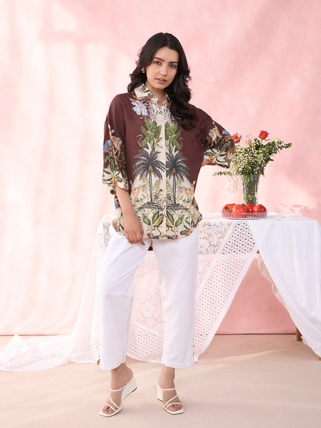PETRA FOREST BROWN SHIRT
