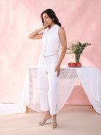 WHITE VELOCITY WAIST COAT