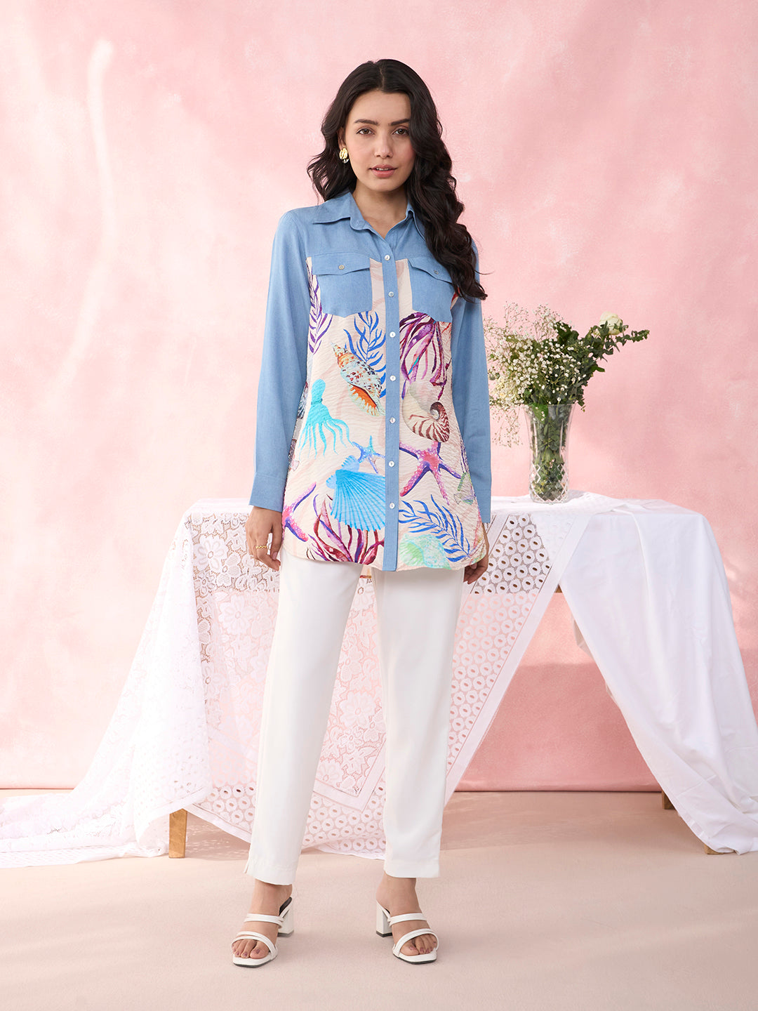 SHELL PEACH DOVE SHIRT
