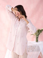 PEACH HEART CRYSTALLINE SHIRT