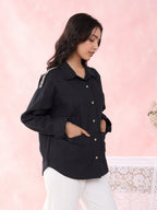 BLACK CABLE SHIRT