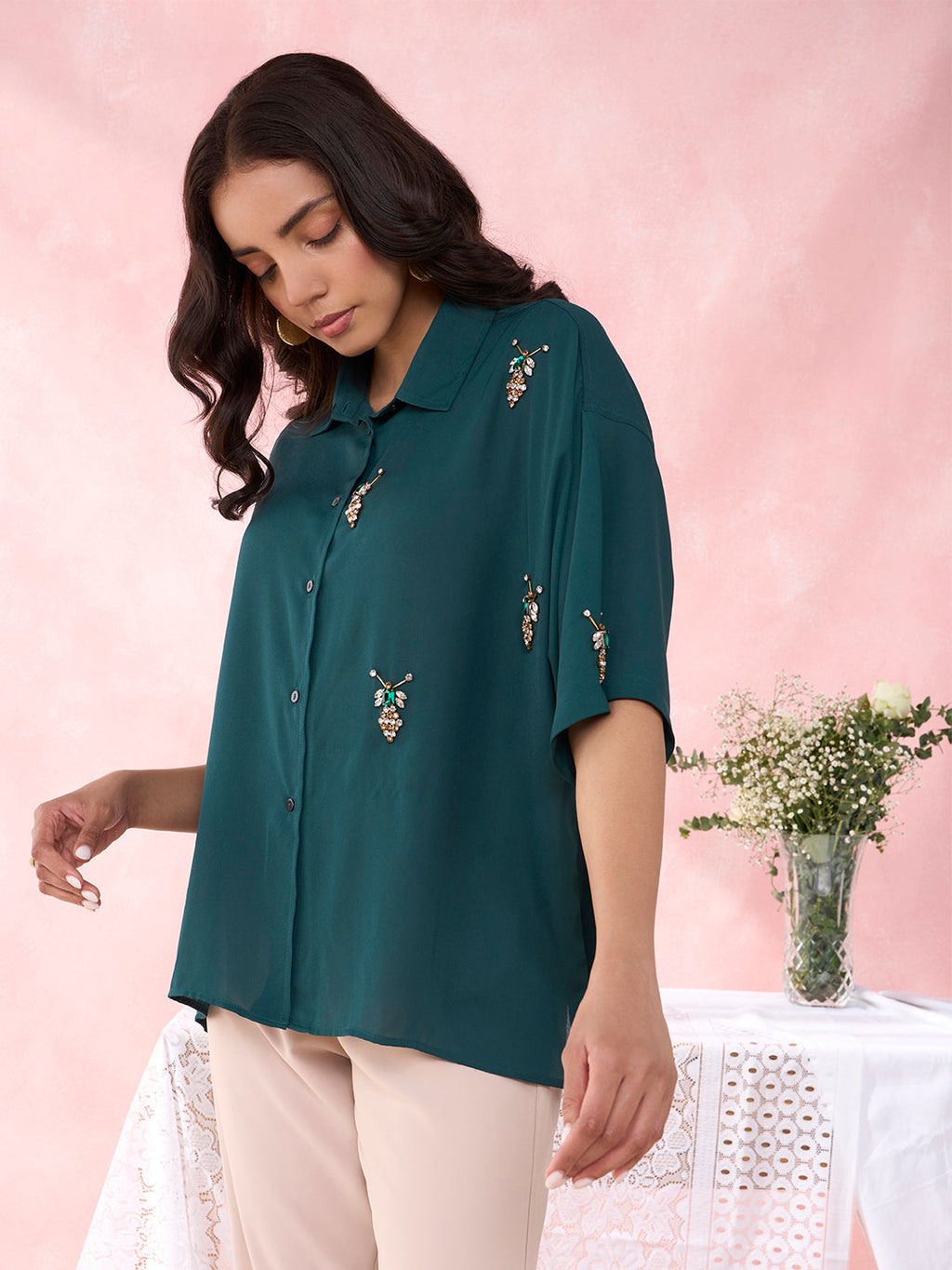 EMERALD GREEN TERRA SHIRT