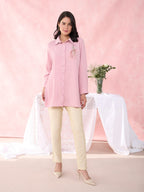 PINK CREST ANCHOR SHIRT
