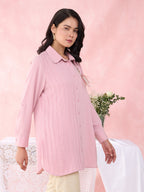 PINK CREST ANCHOR SHIRT