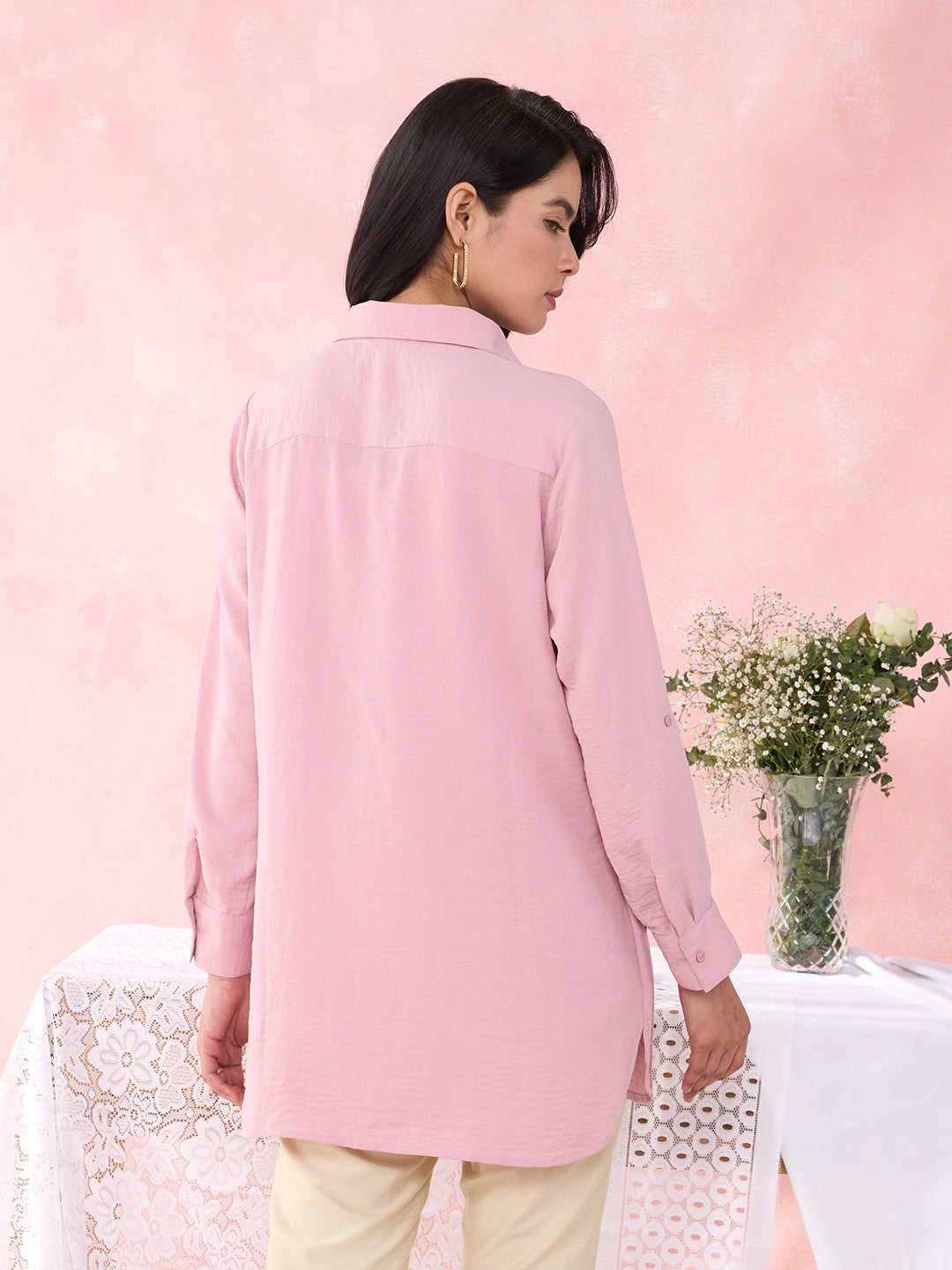 PINK CREST ANCHOR SHIRT