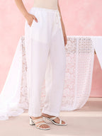 WHITE LIA PANT