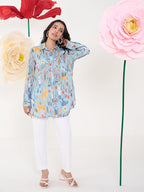GREEN GLAMA COLLARED BUTTON DOWN SHIRT