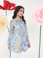 GREEN GLAMA COLLARED BUTTON DOWN SHIRT