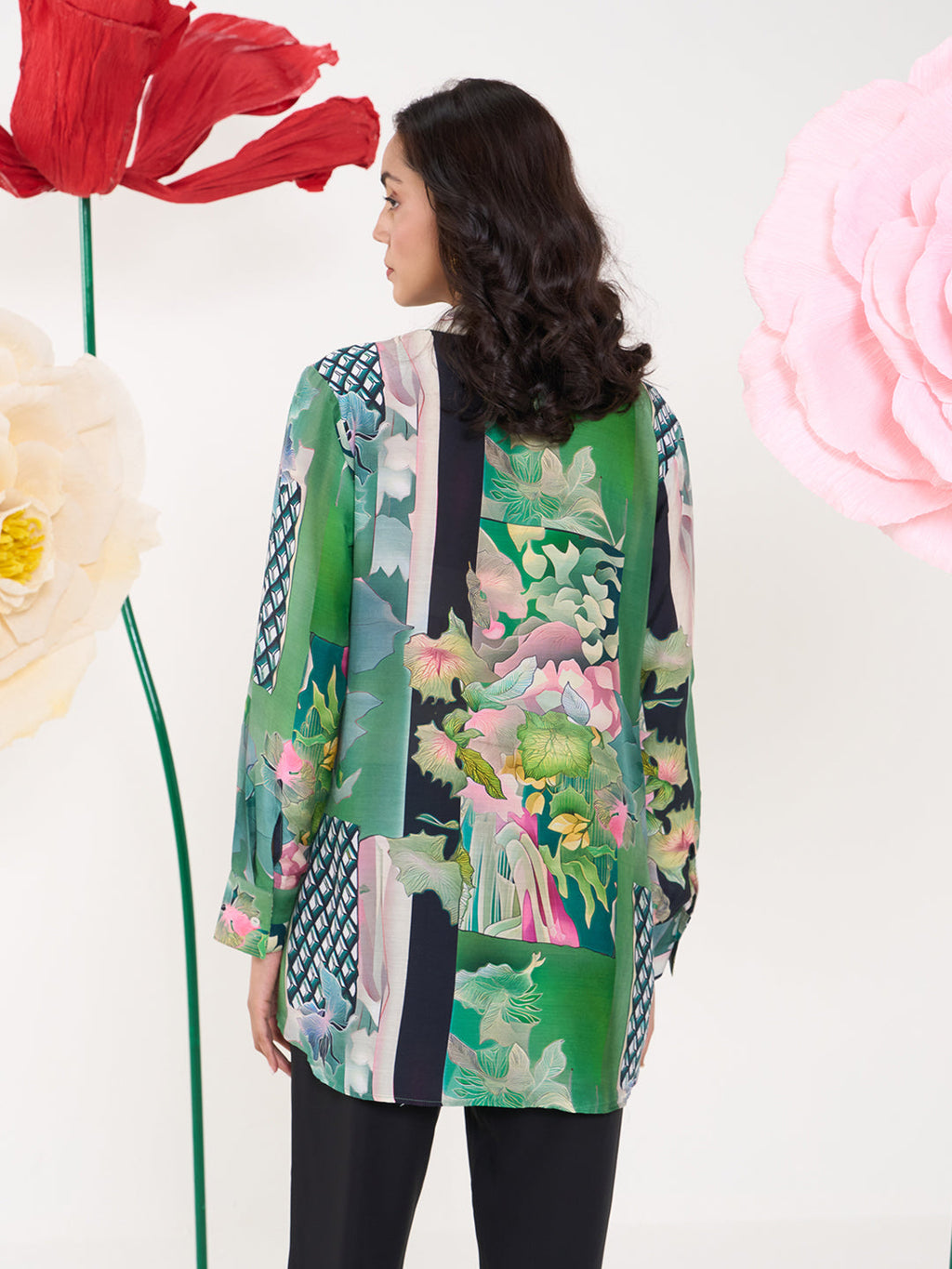 GREEN GLORIA SAMAYA SHIRT