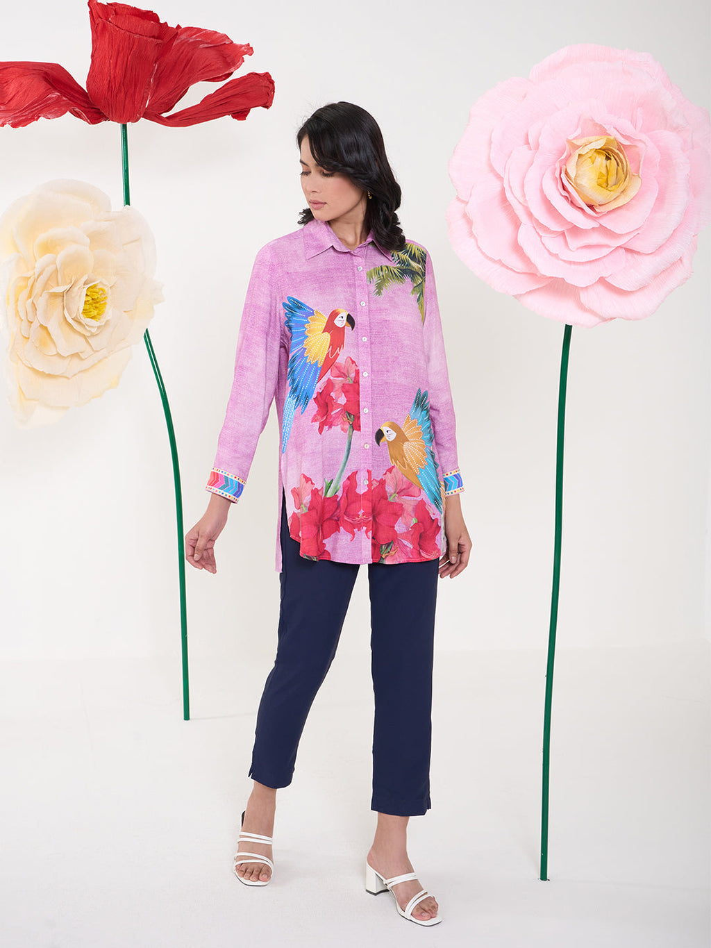 PINK RUFUS COLLARED BUTTON DOWN SHIRT