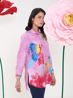 PINK RUFUS COLLARED BUTTON DOWN SHIRT