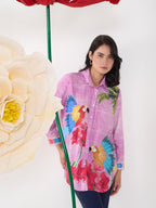 PINK RUFUS COLLARED BUTTON DOWN SHIRT