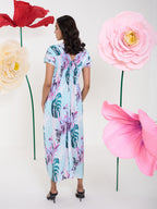 BLUE OHIO MONPA DRESS