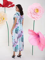 BLUE OHIO MONPA DRESS
