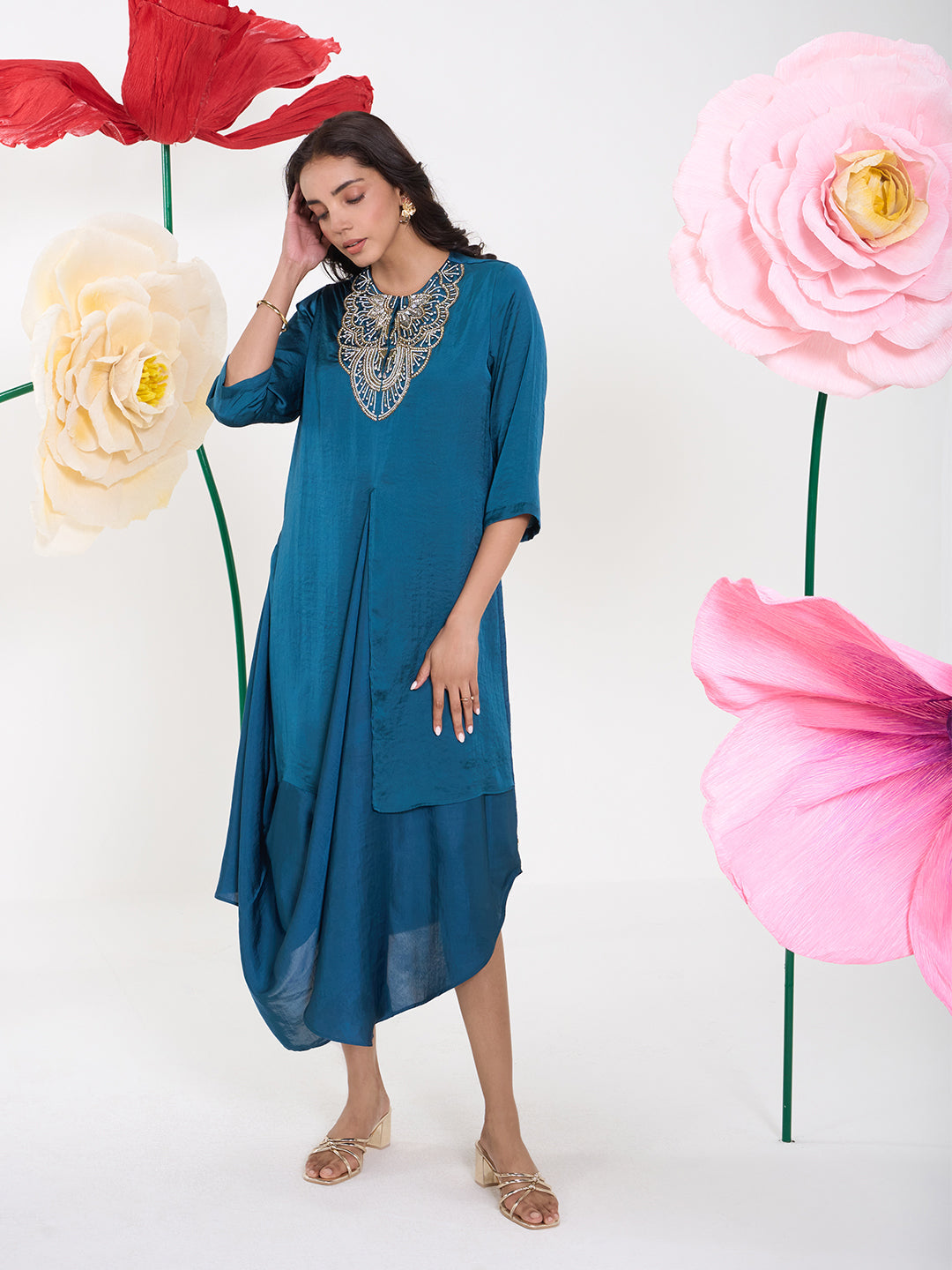 PERSSIAN BLUE MARTY DRESS