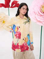 YELLOW RUFUS COLLARED BUTTON DOWN SHIRT