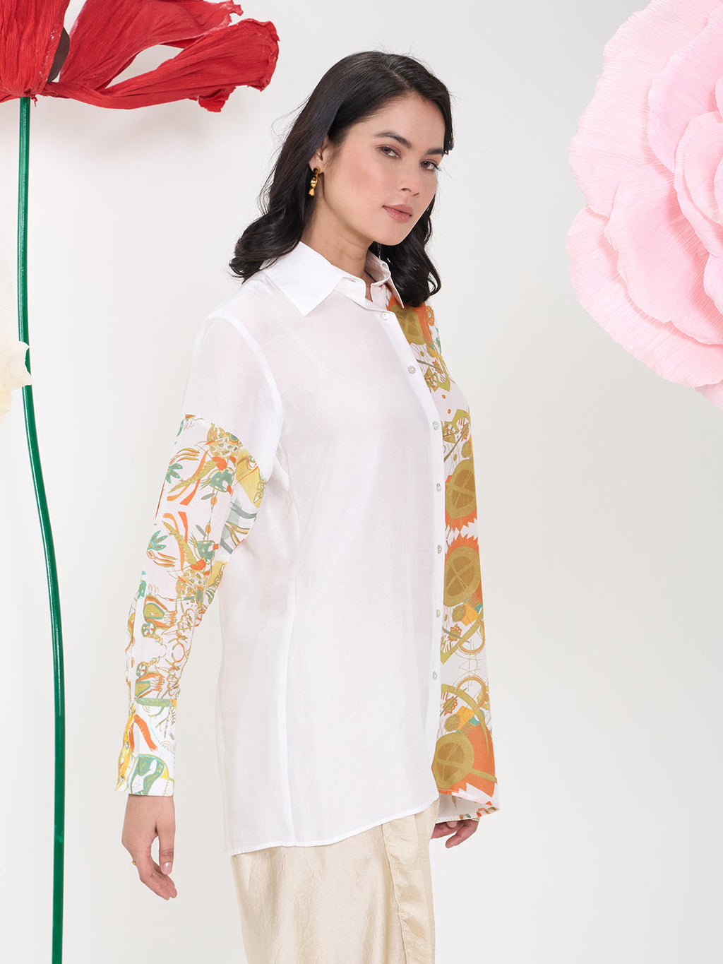 ORANGE CASA BLANCA SHIRT