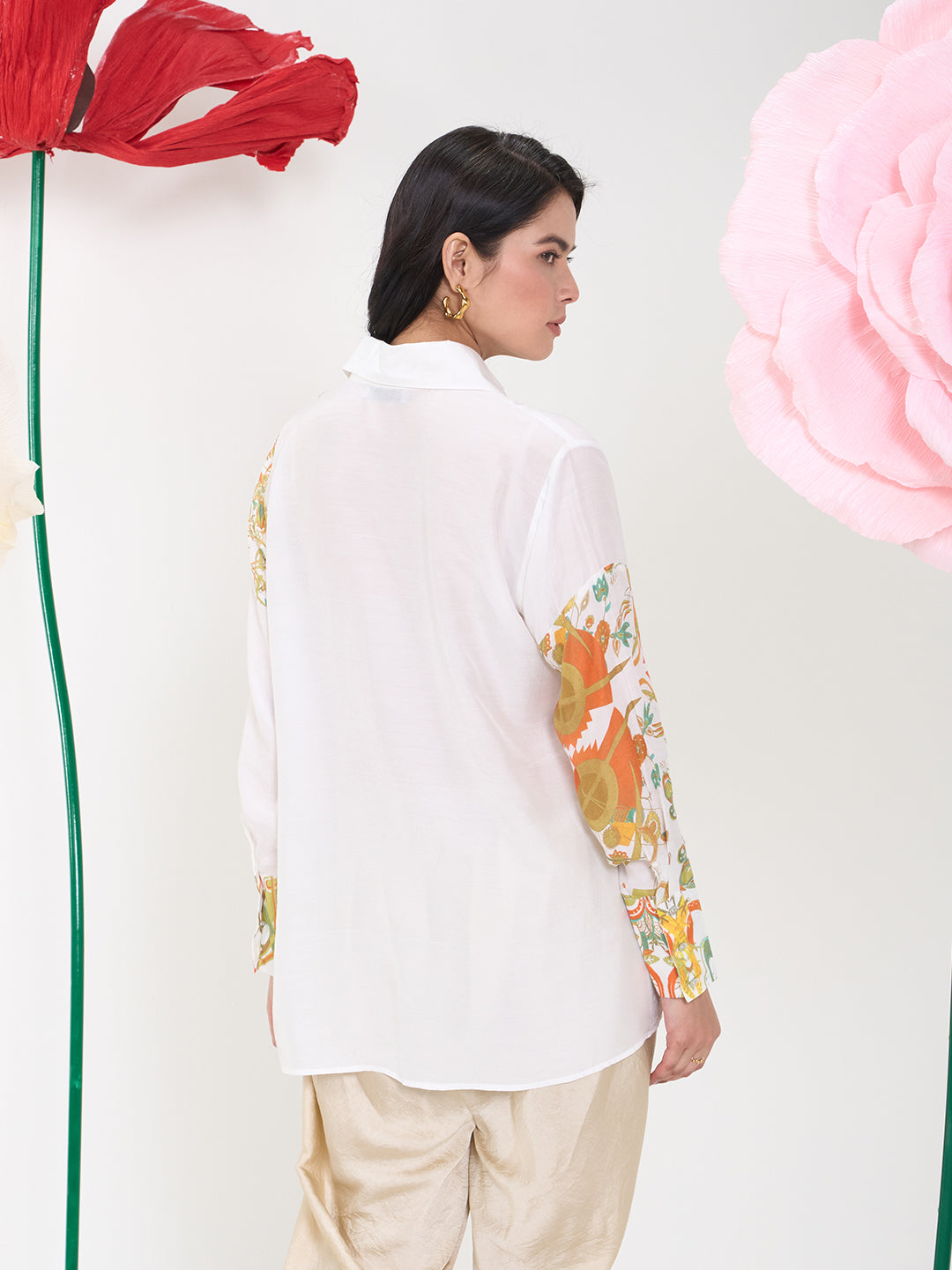 ORANGE CASA BLANCA SHIRT
