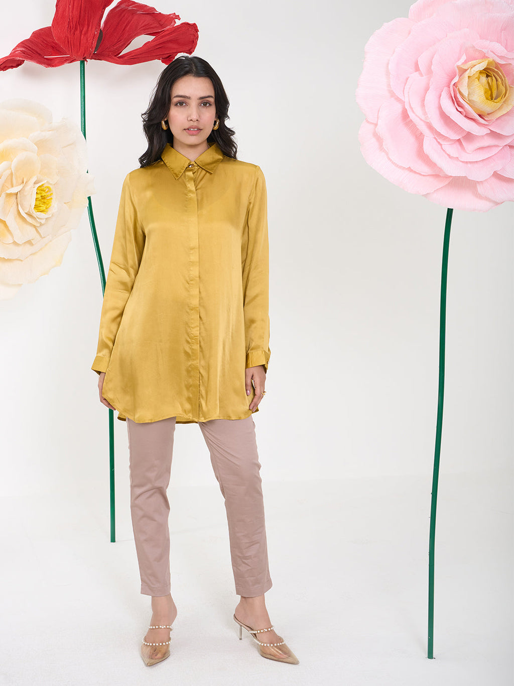 MUSTARD HIKE CRYSTALLINE SHIRT