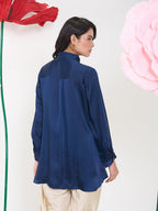 NAVY HIKE CRYSTALLINE SHIRT