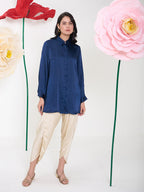 NAVY HIKE CRYSTALLINE SHIRT