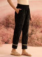 VELVET BLACK RADICAL PANTS