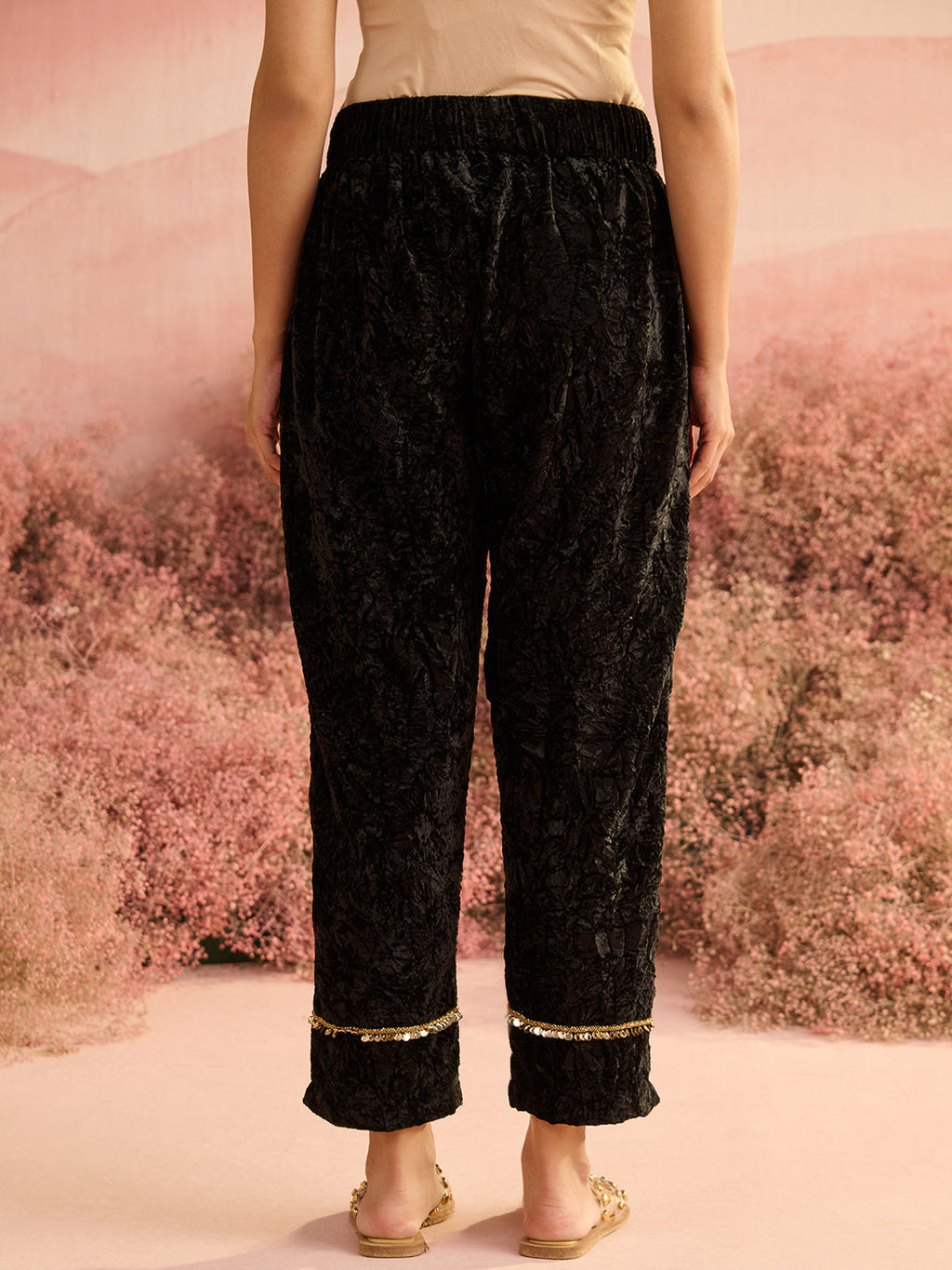 VELVET BLACK RADICAL PANTS