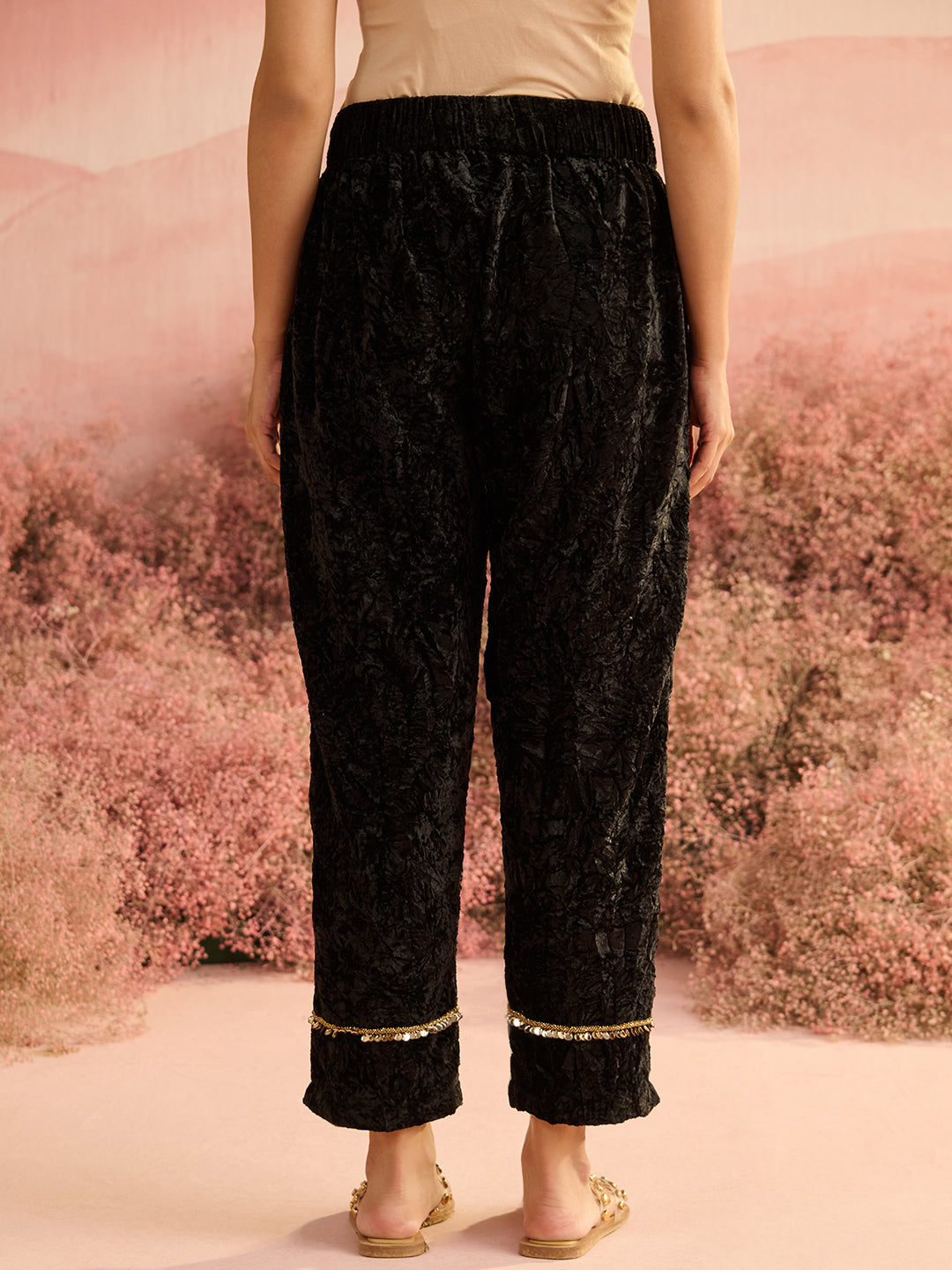 VELVET BLACK RADICAL PANTS