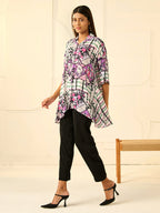 PURPLE RESHA SIDE PANEL SHIRT