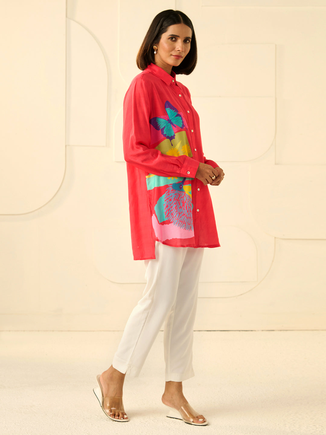 RANI NILGIRI COLLARED BUTTON DOWN SHIRT