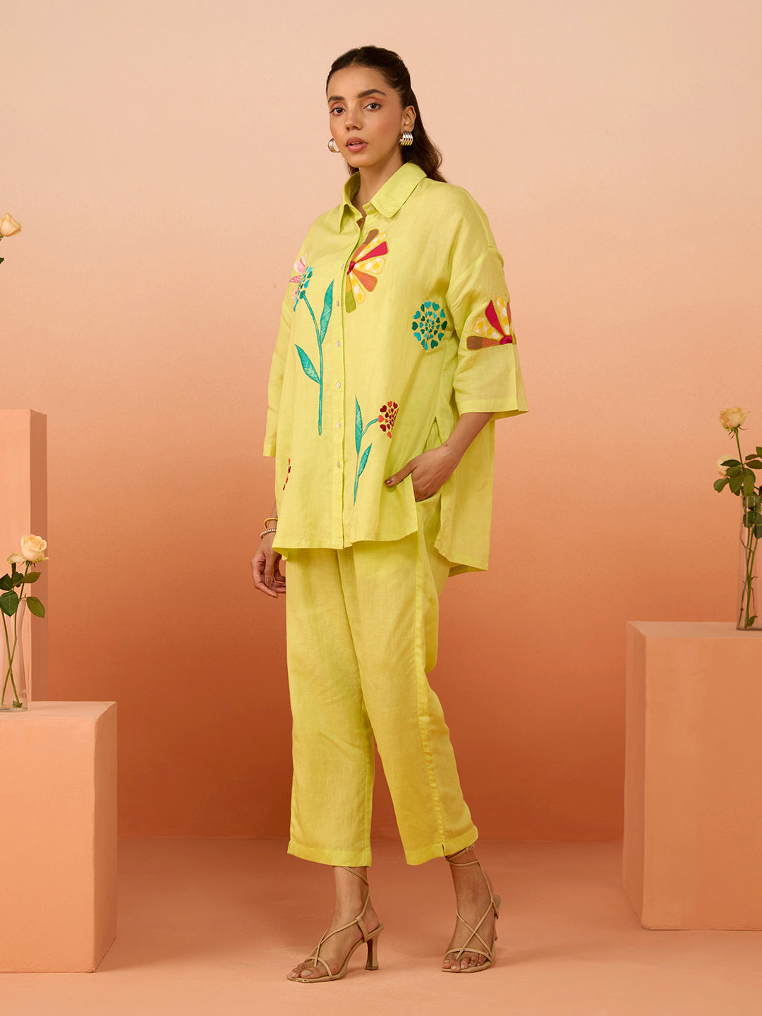 LIME ZURIE TROUSERS
