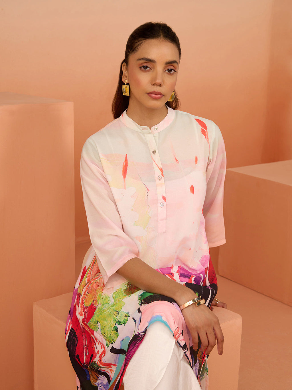 SAAD PINK KAFTAN