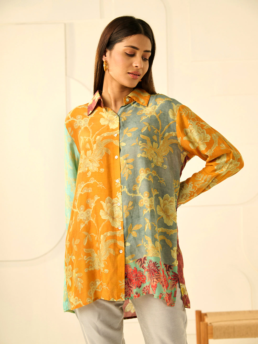 MUSTARD VED RITUAL SHIRT